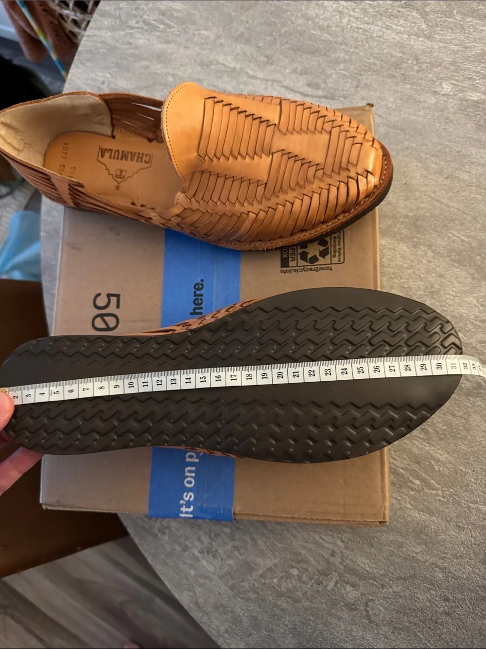 NWOT - Chamula “Cancun” Huarache Tan Leather Woven Sandals NWOT - Chamula “Cancun” Huarache Tan Leather Woven Sandals  main image 2